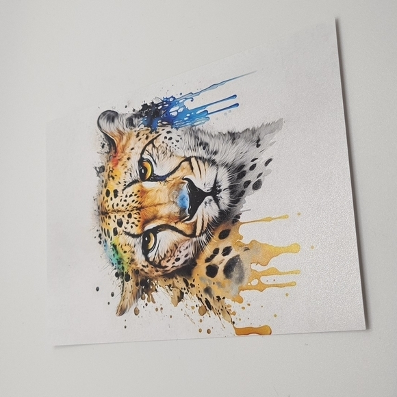 4x6 Cheetah Watercolor Oil‎ Painting Art Print - Picture 6 of 6